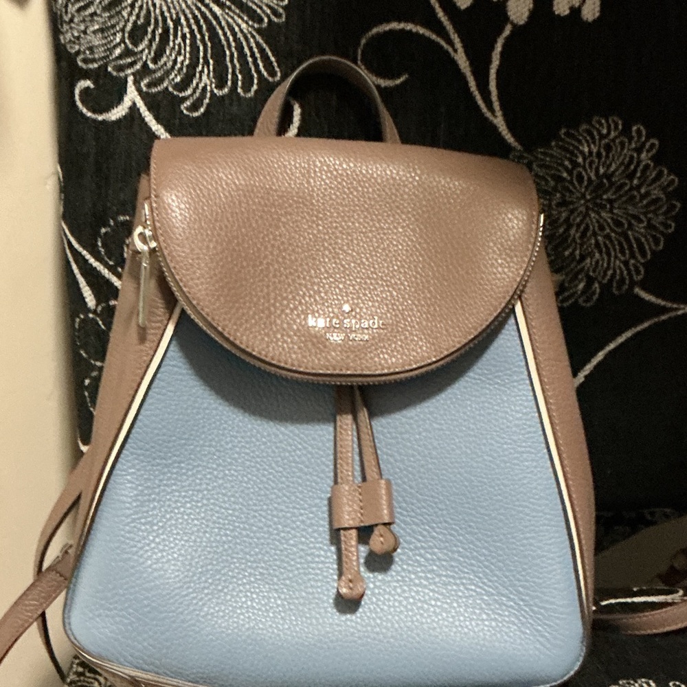 Kate Spade Tan and Blue Women's Backpack